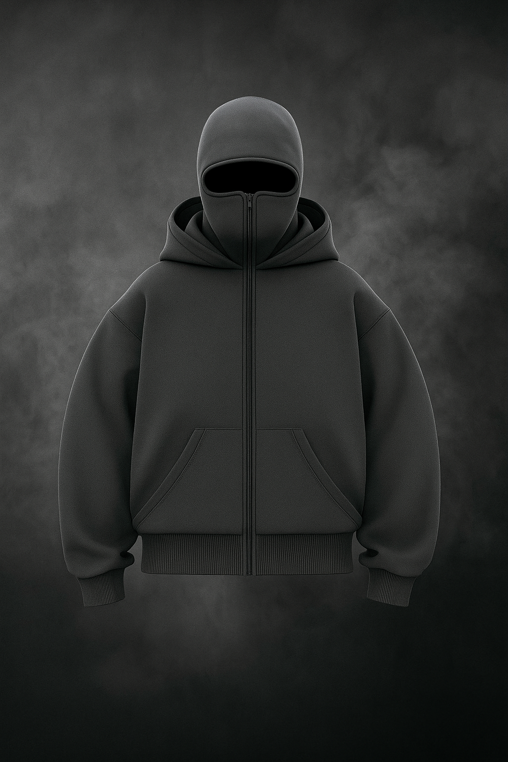 Bluza z wszytą kominiarką w stylu polaru HOODZONE™
