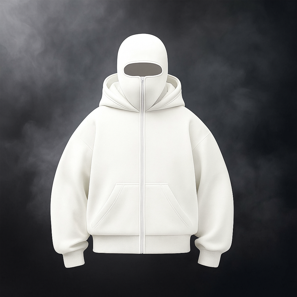 Bluza z wszytą kominiarką w stylu polaru HOODZONE™