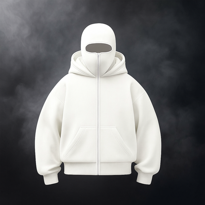 Bluza z wszytą kominiarką w stylu polaru HOODZONE™