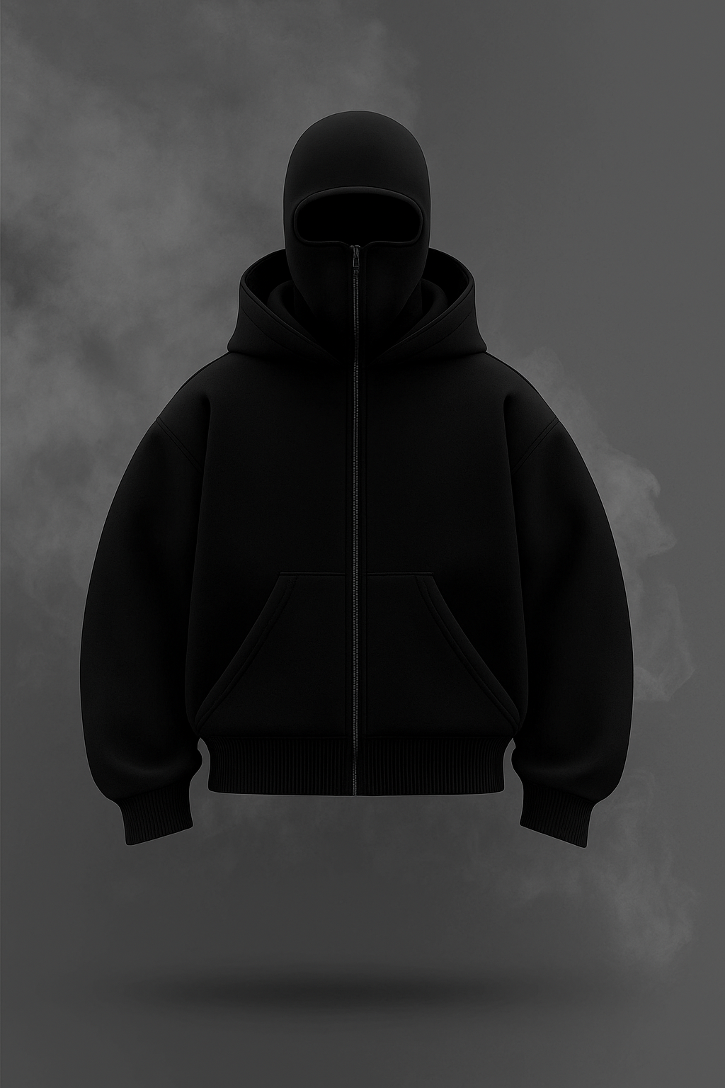 Bluza z wszytą kominiarką w stylu polaru HOODZONE™