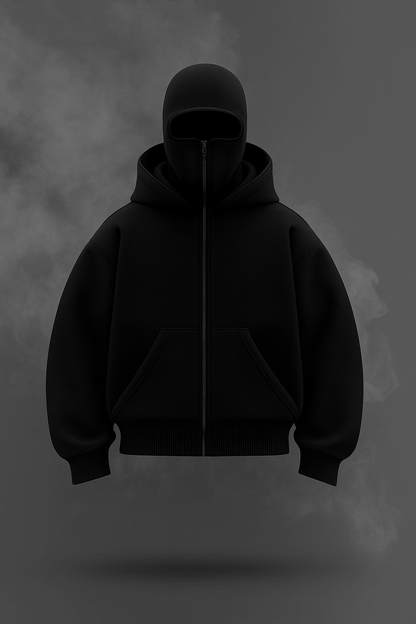 Bluza z wszytą kominiarką w stylu polaru HOODZONE™