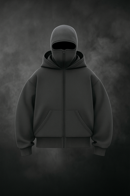Bluza z wszytą kominiarką w stylu polaru HOODZONE™